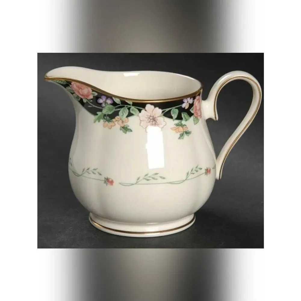 Vintage Lenox Prairie Blossom Floral Creamer Made in USA